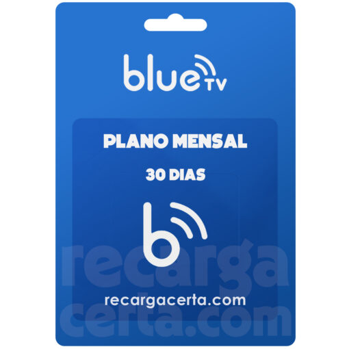 recarga Bluetv mensal 30 dias
