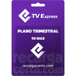 recarga TVExpress trimestral 90 dias