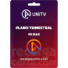 recarga Unitv trimestral 90 dias
