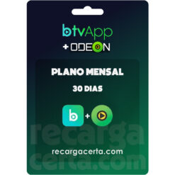 recarga btvapp mensal 30 dias